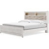 image:imageSignature Design by Ashley White 6 Drawer Dresser with MirrorKing Panel Bookcase Bed with Roll Slats