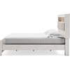 image:imageSignature Design by Ashley White 6 Drawer Dresser with MirrorKing Panel Bookcase Bed with Roll Slats