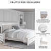 image:imageSignature Design by Ashley White 6 Drawer Dresser with MirrorKing Panel Storage Bed