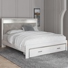 image:imageSignature Design by Ashley White 6 Drawer Dresser with MirrorKing Panel Storage Bed
