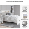 image:imageSignature Design by Ashley White 6 Drawer Dresser with MirrorQueen Bookcase Bed with Storage