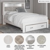image:imageSignature Design by Ashley White 6 Drawer Dresser with MirrorQueen Bookcase Bed with Storage