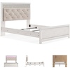 image:imageSignature Design by Ashley White 6 Drawer Dresser with MirrorQueen Panel Bed
