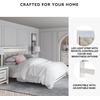 image:imageSignature Design by Ashley White 6 Drawer Dresser with MirrorQueen Panel Bed
