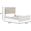 image:imageSignature Design by Ashley White 6 Drawer Dresser with MirrorQueen Panel Bed