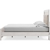 image:imageSignature Design by Ashley White 6 Drawer Dresser with MirrorQueen Panel Bedwith Slats