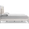 image:imageSignature Design by Ashley White 6 Drawer Dresser with MirrorQueen Panel Bedwith Slats