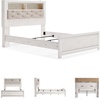 image:imageSignature Design by Ashley White 6 Drawer Dresser with MirrorQueen Panel Bookcase Bed