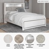 image:imageSignature Design by Ashley White 6 Drawer Dresser with MirrorQueen Panel Bookcase Bed