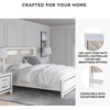 image:imageSignature Design by Ashley White 6 Drawer Dresser with MirrorQueen Panel Bookcase Bed