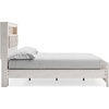 image:imageSignature Design by Ashley White 6 Drawer Dresser with MirrorQueen Panel Bookcase Bed with Slats