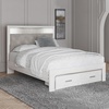 image:imageSignature Design by Ashley White 6 Drawer Dresser with MirrorQueen Storage Bed