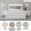image:imageSignature Design by Ashley White 6 Drawer Dresser with MirrorQueen Storage Bed