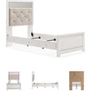 image:imageSignature Design by Ashley White 6 Drawer Dresser with MirrorTwin Panel Bed