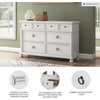 image:imageSignature Design by Ashley White Wood Drawer Dresser for BedroomAntique White