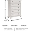 image:imageSignature Design by Ashley White Wood Drawer Dresser for BedroomAntique White