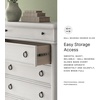 image:imageSignature Design by Ashley White Wood Drawer Dresser for BedroomAntique White