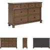 image:imageSignature Design by Ashley White Wood Drawer Dresser for BedroomBrown