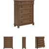 image:imageSignature Design by Ashley White Wood Drawer Dresser for BedroomBrown