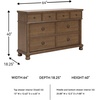image:imageSignature Design by Ashley White Wood Drawer Dresser for BedroomBrown