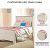 image:imageSignature Design by Ashley Willowton Farmhouse Twin Panel Bed WhitewashWhitewash