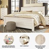 image:imageSignature Design by Ashley Willowton Farmhouse Twin Panel Bed WhitewashWhitewash