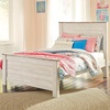 image:imageSignature Design by Ashley Willowton Farmhouse Twin Panel Bed WhitewashWhitewash