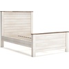 image:imageSignature Design by Ashley Willowton Farmhouse Twin Panel Bed WhitewashWhitewash