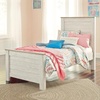 image:imageSignature Design by Ashley Willowton Farmhouse Twin Panel Bed WhitewashWhitewash
