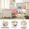 image:imageSignature Design by Ashley Willowton Farmhouse Twin Panel Bed WhitewashWhitewash