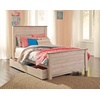 image:imageSignature Design by Ashley Willowton Farmhouse Twin Panel Bed WhitewashWhitewash