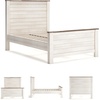 image:imageSignature Design by Ashley Willowton Farmhouse Twin Panel Bed WhitewashWhitewash
