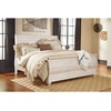 image:imageSignature Design by Ashley Willowton Farmhouse Twin Panel Bed WhitewashWhitewash