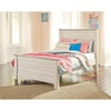 image:imageSignature Design by Ashley Willowton Farmhouse Twin Panel Bed WhitewashWhitewash
