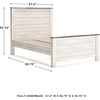 image:imageSignature Design by Ashley Willowton Farmhouse Twin Panel Bed WhitewashWhitewash