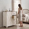 image:imageSignature Design by Ashley Willowton White Bedroom Dresser Sliding Door4 Drawer Chest