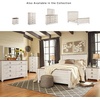 image:imageSignature Design by Ashley Willowton White Bedroom Dresser Sliding Door5 Drawer Dresser