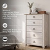 image:imageSignature Design by Ashley Willowton White Bedroom Dresser Sliding Door5 Drawer Dresser