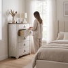 image:imageSignature Design by Ashley Willowton White Bedroom Dresser Sliding Door5 Drawer Dresser