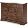 image:imageSignature Design by Ashley 10 Drawer Modern Farmhouse Wood Dresser BrownMedium Brown