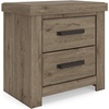 image:imageSignature Design by Ashley 2Drawer Nightstand with USB Light Brown