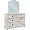 image:imageSignature Design by Ashley 6Drawer Black Dresser with Mirror for BedroomWhitewash