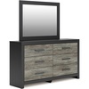 image:imageSignature Design by Ashley 6Drawer Dresser with Mirror Black and GrayBlack  Gray