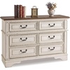 image:imageSignature Design by Ashley 7 Drawer Dresser for Bedroom TwoTone WhiteCream