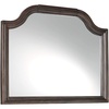 image:imageSignature Design by Ashley Adinton Traditional 44 x 36 Bedroom Mirror with Cutaway Shape Brown