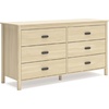 image:imageSignature Design by Ashley Battelle 6 Drawer Bedroom Dresser Light OakBeige
