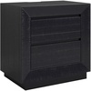image:imageSignature Design by Ashley Chalanna White Glam Nightstand LED Lighting and USB Charging Modern Bedside Table 2 Drawer Storage for Bedroom 2763 W Bright WhiteBlack