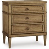 image:imageSignature Design by Ashley Chalanna White Glam Nightstand LED Lighting and USB Charging Modern Bedside Table 2 Drawer Storage for Bedroom 2763 W Bright WhiteBrown