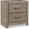 image:imageSignature Design by Ashley Culverbach Farmhouse Full Panel Bed Frame GrayNight Stand