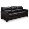 image:imageSignature Design by Ashley Faux Leather Sofa Sleeper Queen Midnight